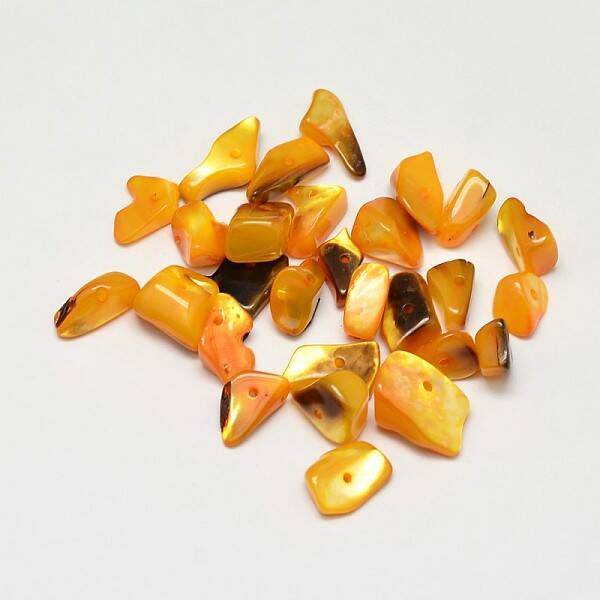 Dyed Natural Shell Nuggets Chips Beads