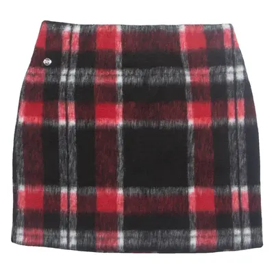 NORDIC LIGHTS Womens Straight Skirt Red Short Check UK 10