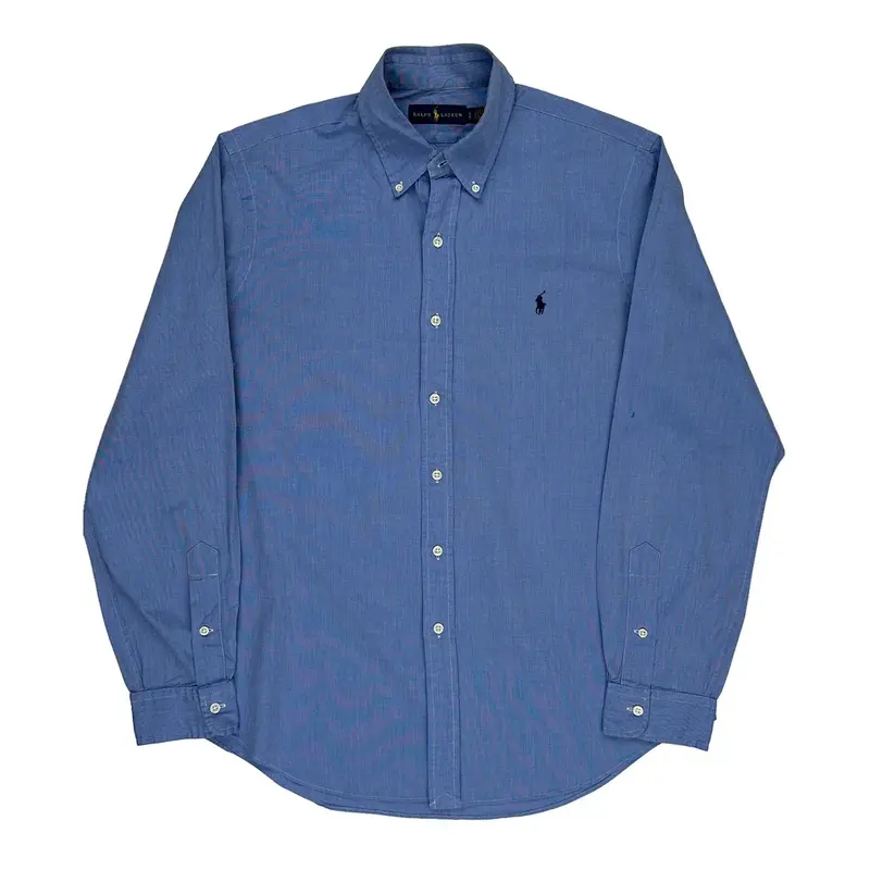 Ralph Lauren Shirt - Large Blue Cotton | Size: large