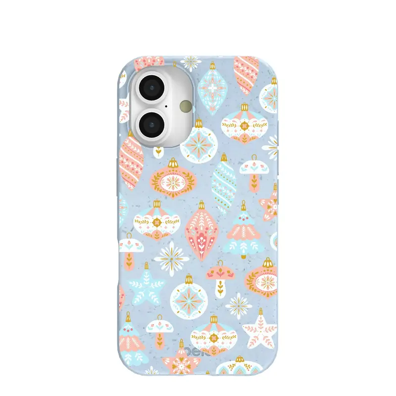 Powder Blue Bauble Blues iPhone 16 Case