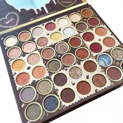 42-color Eyeshadow Palette, Matte And Glitter Eye Shadows Palette For Women & Girls, Eye Makeup Product