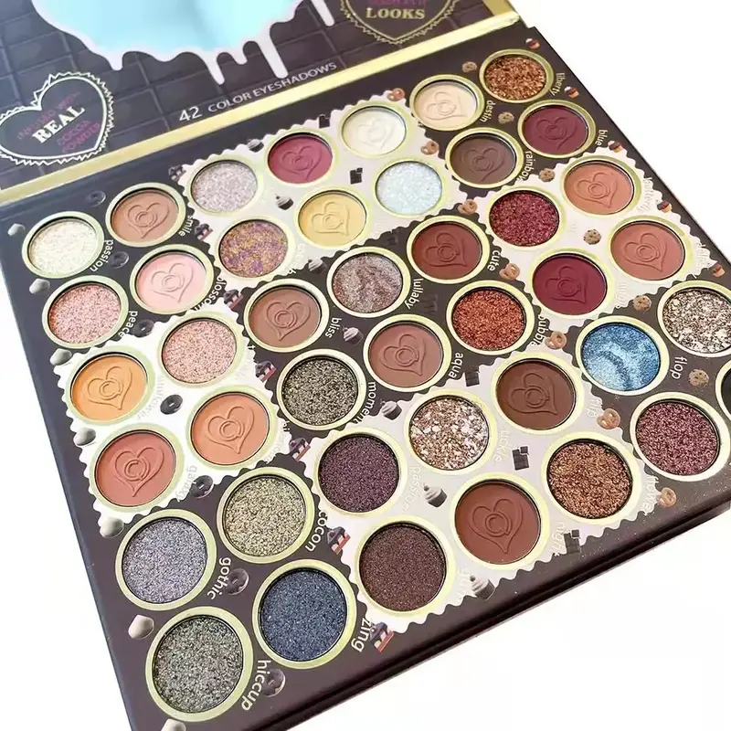 42-color Eyeshadow Palette, Matte And Glitter Eye Shadows Palette For Women & Girls, Eye Makeup Product