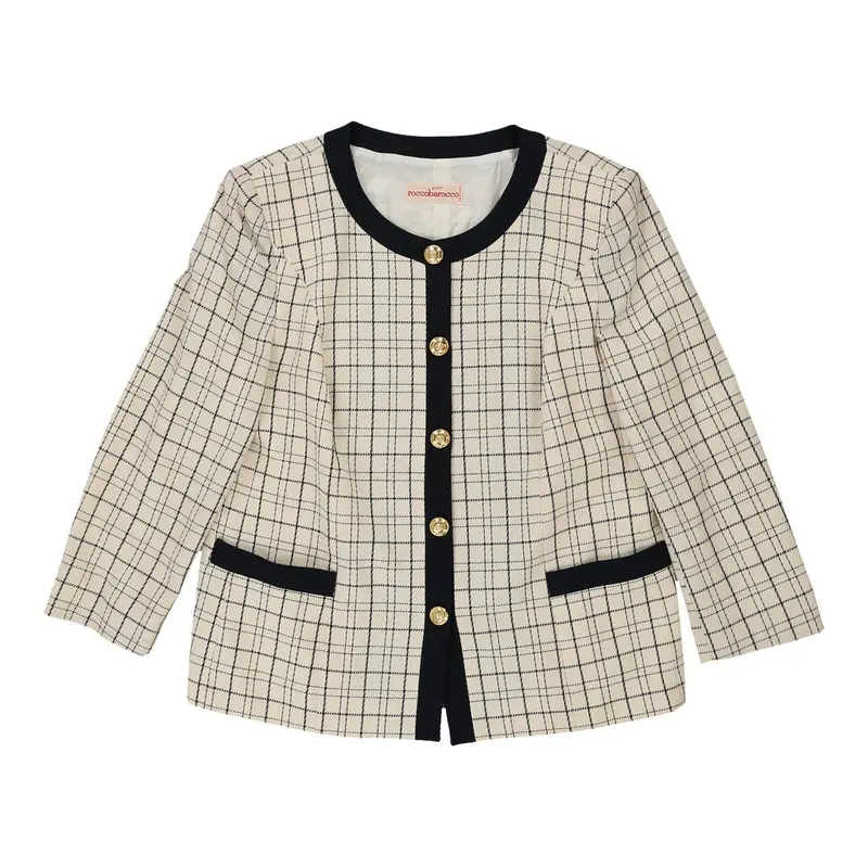 Roccobarocco Blazer - Large White Cotton | Size: large