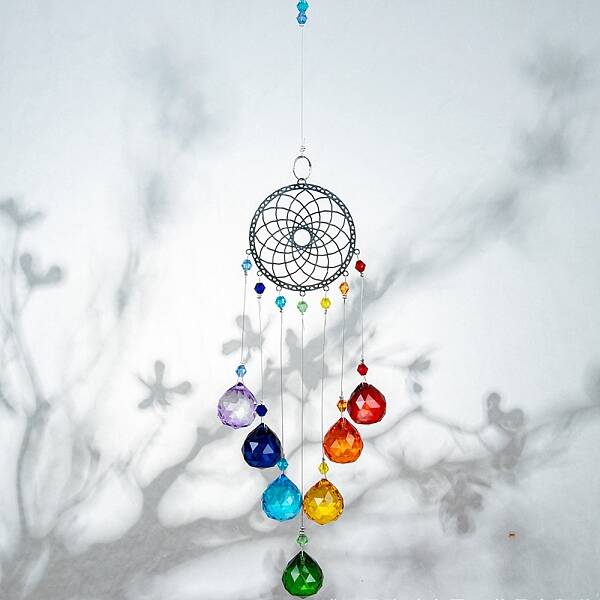 Crystals Chandelier Suncatchers Prisms Chakra Hanging Pendant