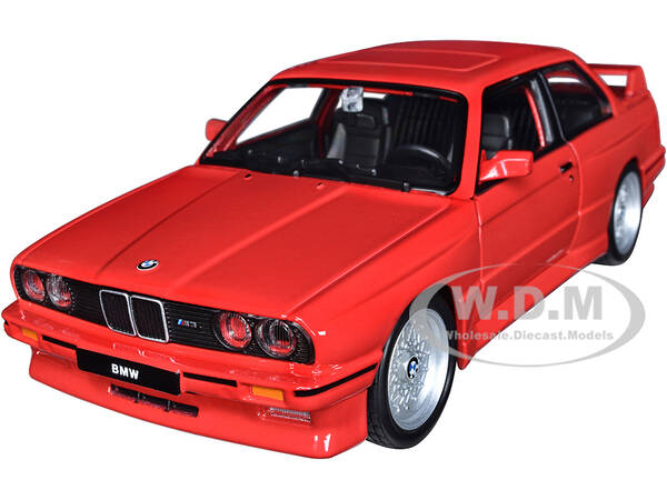 1988 BMW 3 Series M3 E30 Red 1/24 Diecast Model Car by Bburago