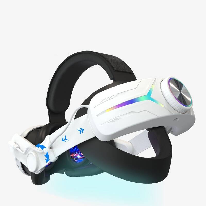 Bicarbonate Headset Strap VR Charging Power Bank RGB For Oculus Quest 2/3