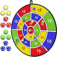 Sticky Ball Darts Board, Including 1 Count Dart Board & 12pcs Balls, Portable Outdoor Indoor Fun Game Toy, Creative Birthday ...