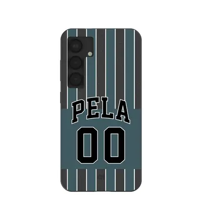 Black Soccer Jersey Samsung Galaxy S25 Case