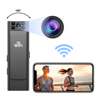 Wireless vlog body camera, HD mini outdoor sports camera (32G TF card), portable sports DV camera, wearable action body worn ...