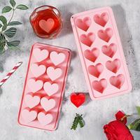 Heart Shaped Ice Cube Tray, 1 Count Silicone Ice Cube Mold, Ice Cube Maker for Home Kitchen