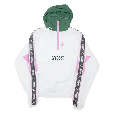 SNIPES Womens Pullover Jacket White Hooded XS