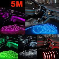 Create A Cool Ambiance In Your Car With 16FT LED Atmosphere Lights,USB-Powered Interior Ambient Lighting Kit with Fuse Protet...