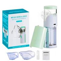 Portable Outdoor Nebulizer, USB Powered/AA Batteries Required Handheld Nebulizer with Accessories, Quiet Grid Nebulizer Inhal...