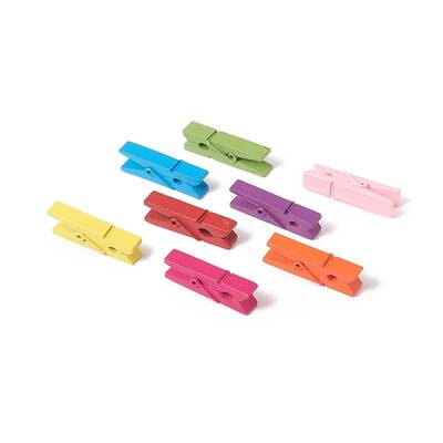 Natural Wooden Craft Pegs Clips