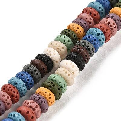 Natural Lava Rock Dyed Beads Strands