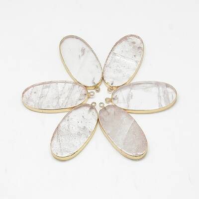 Natural Quartz Crystal Big Pendants