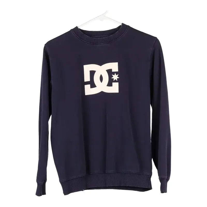 Age 14 Dc Sweatshirt - Large Navy Cotton Blend