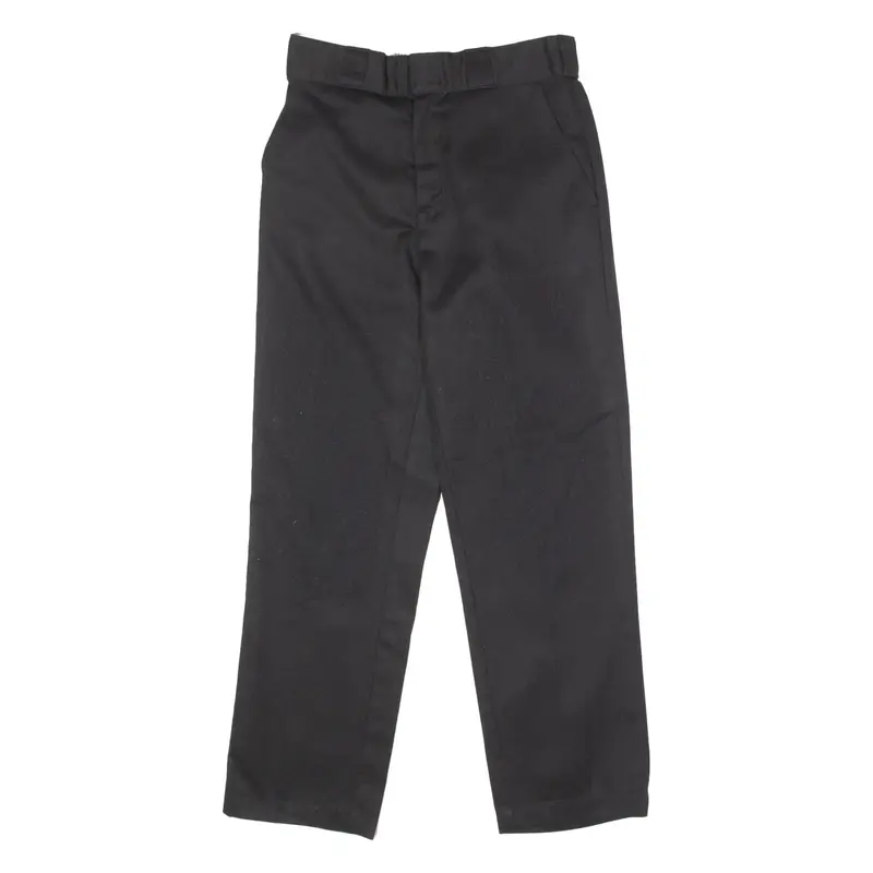 DICKIES X Urban Outfitters Workwear Mens Twill Trousers Black Straight W26 L28