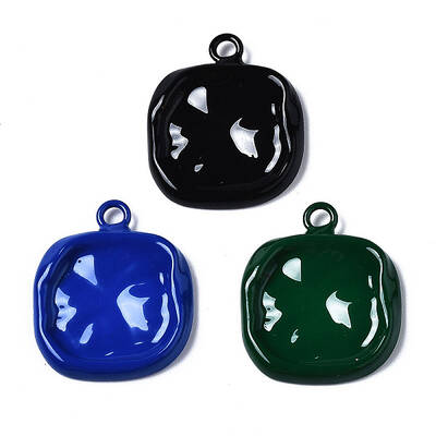 Spray Painted Alloy Pendants
