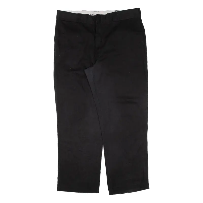 DICKIES 874 Workwear Mens Trousers Black Regular Straight W36 L28