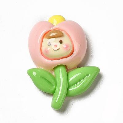 Cartoon Opaque Resin Cabochons