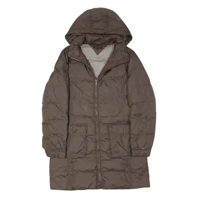 TOMMY HILFIGER Puffer Jacket Brown Womens S
