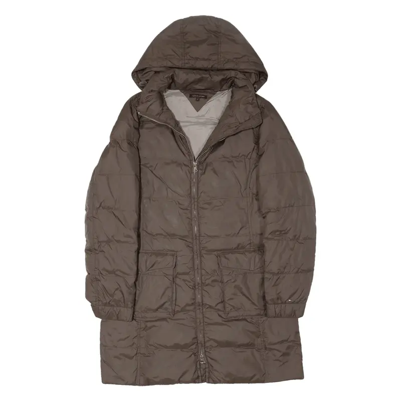 TOMMY HILFIGER Puffer Jacket Brown Womens S