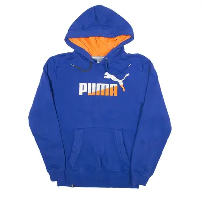 PUMA Hoodie Blue Pullover Mens S