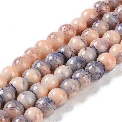 Baking Paint Glass Bead Strands