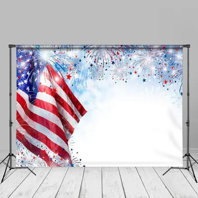 USA Flag Sparks Bokeh Backdrop For Independence Day - Aperturee