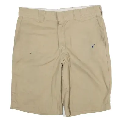 DICKIES Mens Workwear Shorts Beige Relaxed L W36
