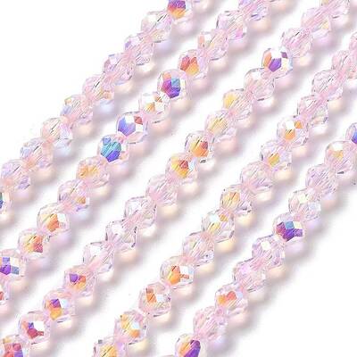 Electroplate Glass Beads Strands