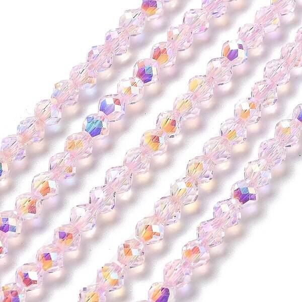 Electroplate Glass Beads Strands