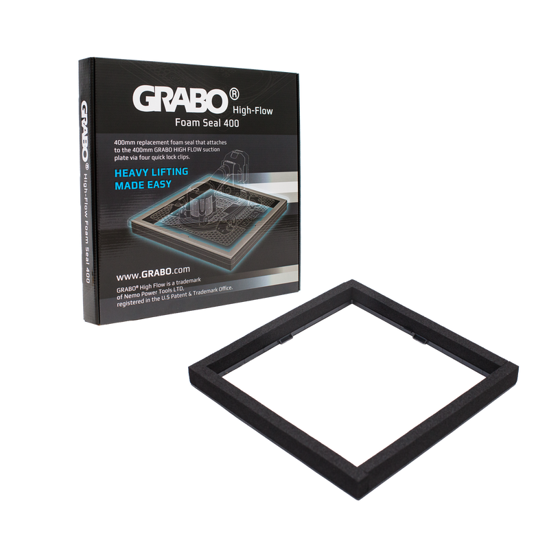 GRABO HighFlow Foam Seal 400, 16x16in Pad, Holds 242 lb