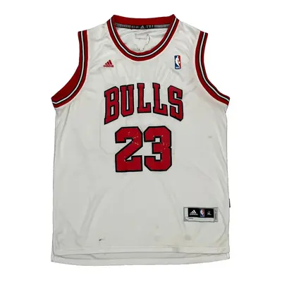 Chicago Bulls Adidas Nba Jersey - XL White Polyester