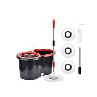 Spin Mop and Bucket Set, 360° Spinning Mop Bucket System with 3 Microfiber Mop Replacement Heads, 61\