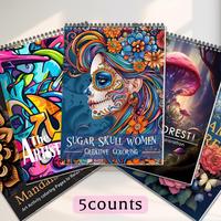Creative Coloring Book, 1 Count/5 Counts/set DIY Painting Book, Art Handicraft Supplies for Teenager & Adults, Birthday Gift ...