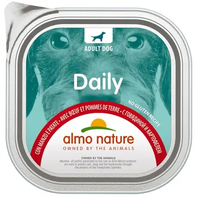Almo nature Daily Menu with Beef and Potatoes - 300GR