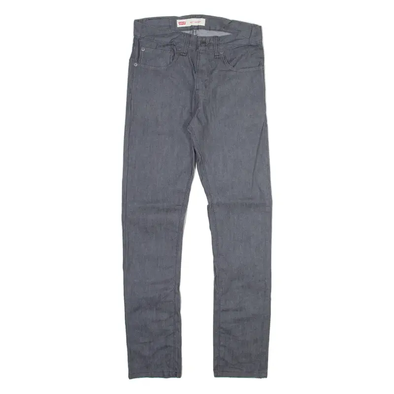 LEVI'S 510 Boys Trousers Grey Slim Straight W28 L28