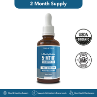 L-Methylfolate (1mg) Plus Methyl-B12 (300 Servings)- Active 5-MTHF Form, Organic Berry Flavor, Liquid Form – Mood, Cognitio...