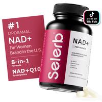 NAD+ Supplement for Women - NMN Alternative with β-NAD+, Trans-Resveratrol, CoQ10, D-Ribose - Promotes Cellular Renewal, Ene...