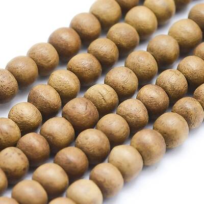 Natural Camphor Wood Beads Strands