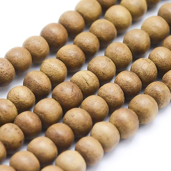 Natural Camphor Wood Beads Strands