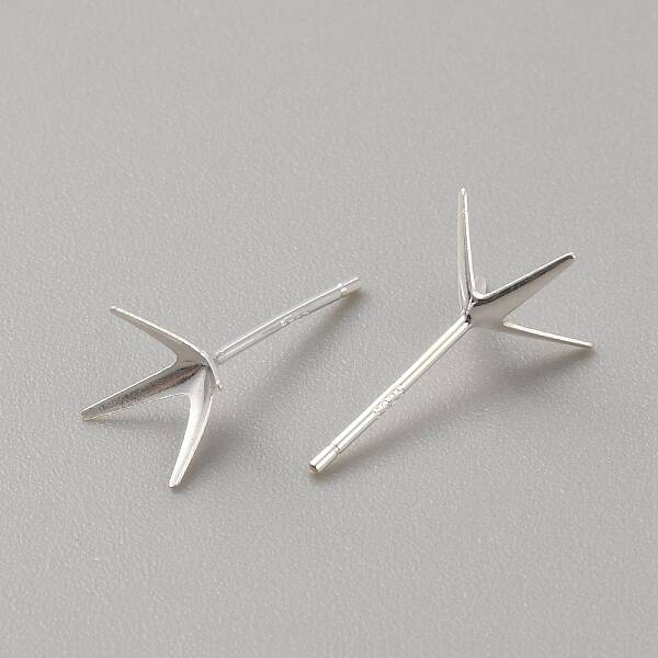 925 Sterling Silver Stud Earring Findings