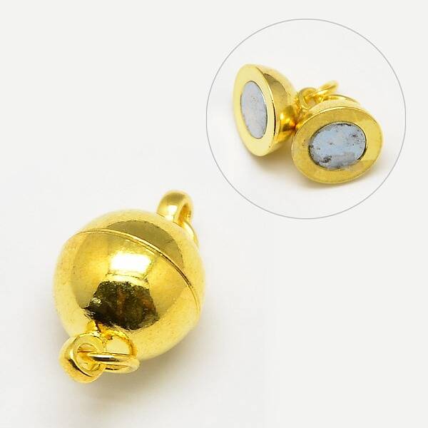 Brass Magnetic Clasps with Loops
