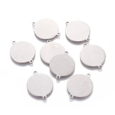 Tarnish Resistant 201 Stainless Steel Stamping Blank Tag Links connectors