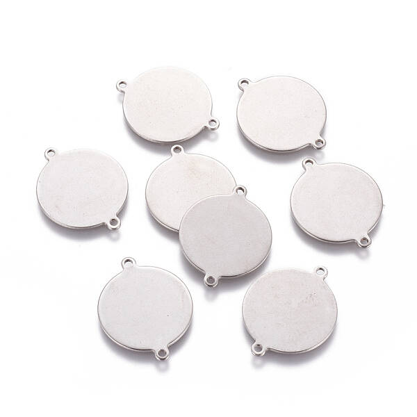 Tarnish Resistant 201 Stainless Steel Stamping Blank Tag Links connectors
