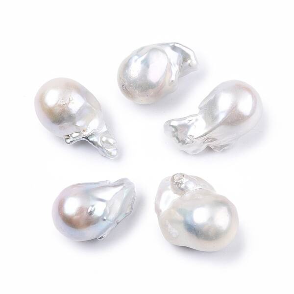 Natural Baroque Keshi Pearl Beads