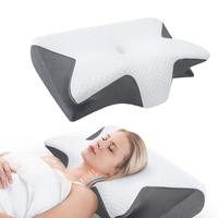 Ergonomic Memory Foam Soft Neck Pillow, 1 Count Comfortable Neck Support Pillow, Neck Rest Cushion for Sleeping, Sleep Pillow...