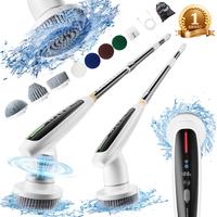 Depure Electric Spin Scrubber,Cordless Cleaning Brush,Shower Cleaning Brush with 8 Replaceable Brush Heads, Power Scrubber 3 ...